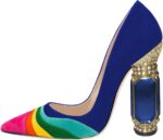 1747318713 fsj women bridal pointed toe chunky high heel crystal pumps slip on wedding thick comfort unique shoes size 4 15 us.jpg