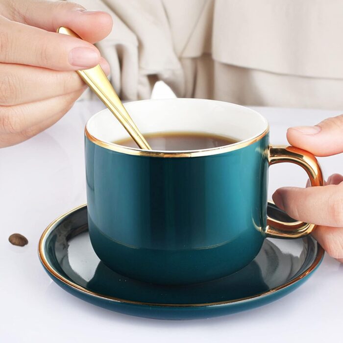 1747320457 afternoon tea coffee cup and saucer set with frame ceramic teapot heat resistant set nordic light luxury high end ceramic tea set for home office giftsb d.jpg