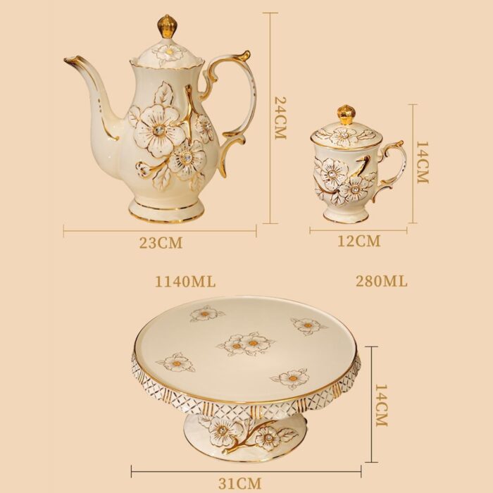 1747324106 high end ceramic tea set with rotatable tray emboss decoration coffee cup set of 6 with teapot.jpg