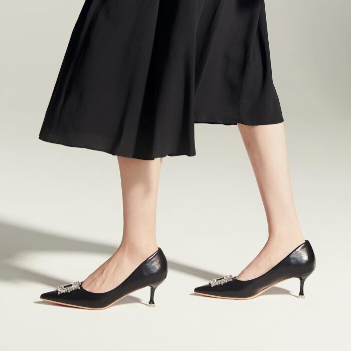 1747326091 c.paravano womens pumps i pointed toe kitten heel i closed toe dress pump i comfortable wedding shoes.jpg