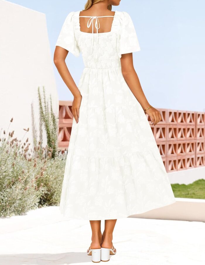 1747330823 zesica womens summer boho floral midi dresses 2025 casual short sleeve square neck flowy beach vacation long dress.jpg