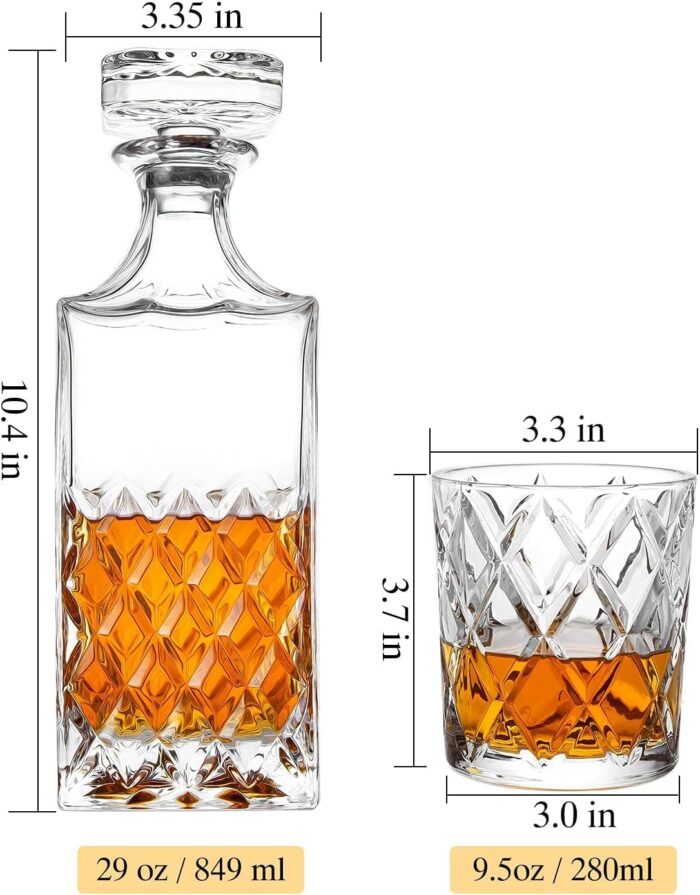 1747331433 italian style crystal whiskey decanter set for bourbon and scotch elegant crystal glassware for men and women 29oz.jpg