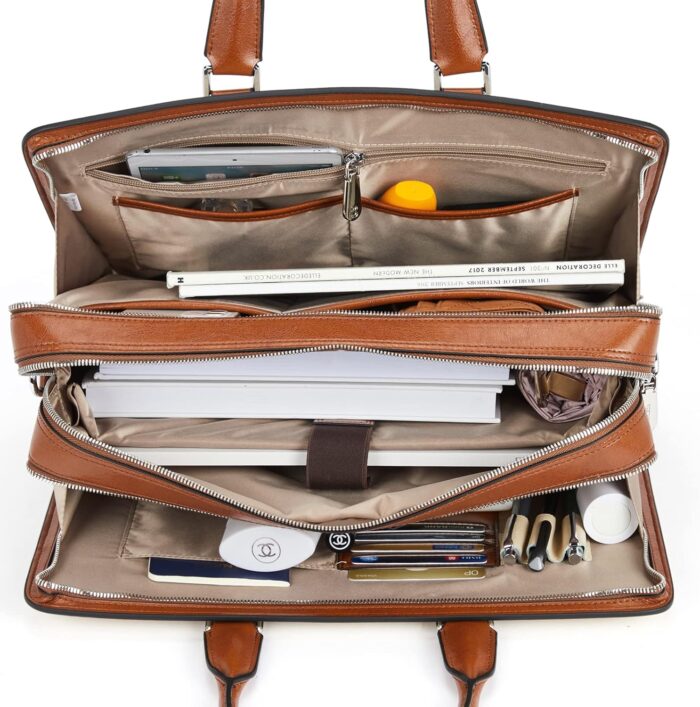1747334731 bostanten women genuine leather briefcase tote business vintage handbag 15.6 laptop shoulder bag brown.jpg