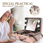 1747335328 kemier makeup train case cosmetic organizer box makeup case with lights and mirrormakeup case with customized dividerslarge makeup artist organizer kit rose gold.jpg