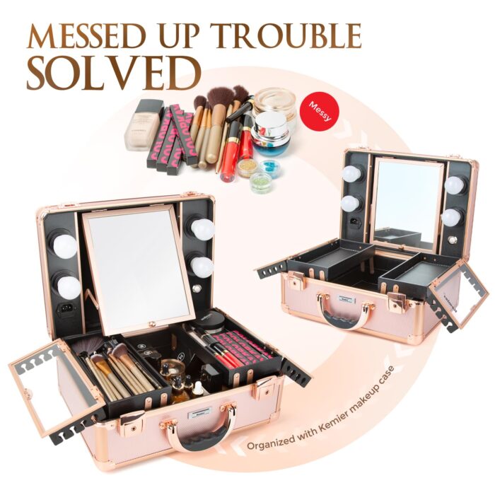 1747335332 kemier makeup train case cosmetic organizer box makeup case with lights and mirrormakeup case with customized dividerslarge makeup artist organizer kit rose gold.jpg