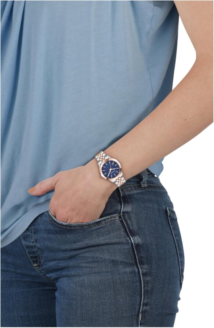 1747336541 classic collection luxury womens watch timepiece with a two tone bracelet featuring a two tone case and blue dial.jpg