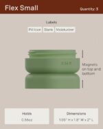 1747342632 cadence travel containers daily routine capsule set magnetic travel capsules for shampoo conditioner body wash pills and more 4 flex mediums 1.32oz 3 flex smalls 0.56oz sand.jpg