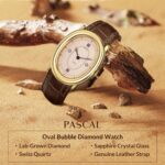 1747347562 pascal oval bubble diamond watch for women leather strap swiss quartz ladies watches sapphire crystal diamond markers 3atm waterproof vintage inspired elegance wrist watchgift for her.jpg