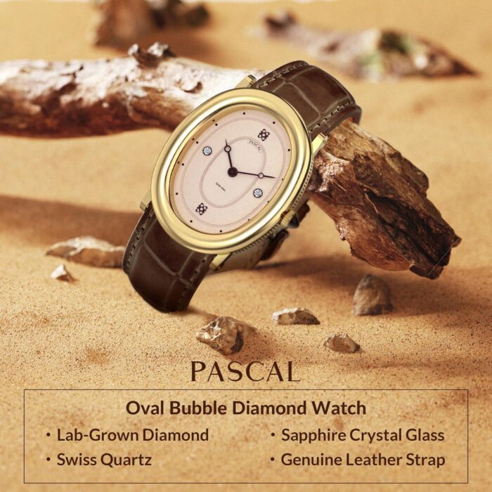 1747347562 pascal oval bubble diamond watch for women leather strap swiss quartz ladies watches sapphire crystal diamond markers 3atm waterproof vintage inspired elegance wrist watchgift for her.jpg