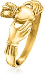 1747347876 ross simons 14kt yellow gold claddagh ring.jpg