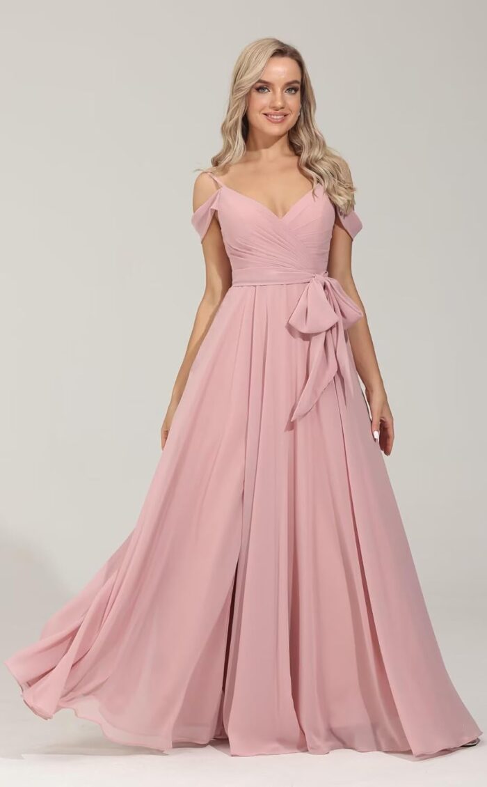 1747349196 off shoulder bridesmaid dresses 2025 new chiffon pleated wedding guest dresses formal evening dress for womenr49.jpg