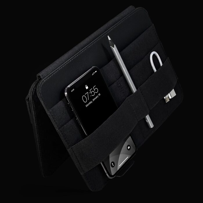 1747357393 beblau fold pro portable tech organizer – attachable device pouch desk sleeve gadget case for office and home work from home essentials flexible backpack insert fits 13 15.jpg