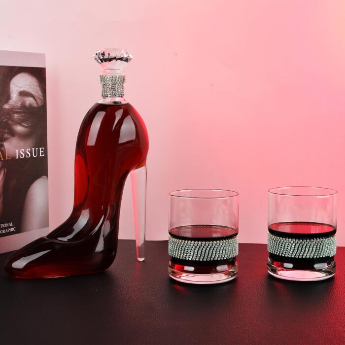 1747360756 crystal high heel shaped whiskey decanter elegant 750ml glass for wine vodka and spirits stylish design for women and girls 750ml.jpg