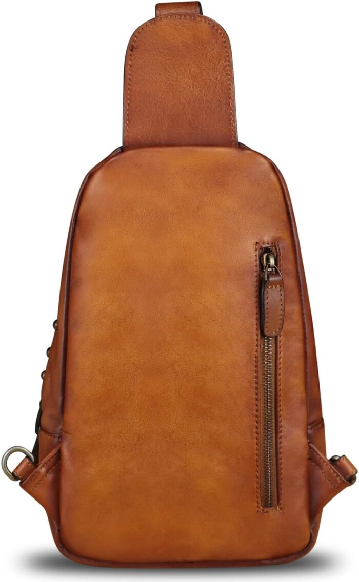 1747367930 ivtg genuine leather sling bag for women sling backpack chest shoulder hiking daypack vintage handmade casual crossbody purse.jpg