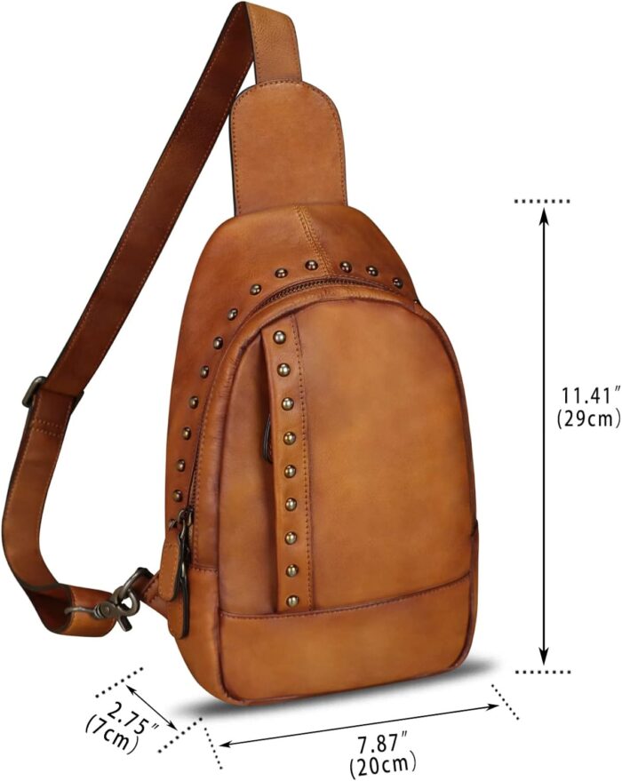 1747367932 ivtg genuine leather sling bag for women sling backpack chest shoulder hiking daypack vintage handmade casual crossbody purse.jpg