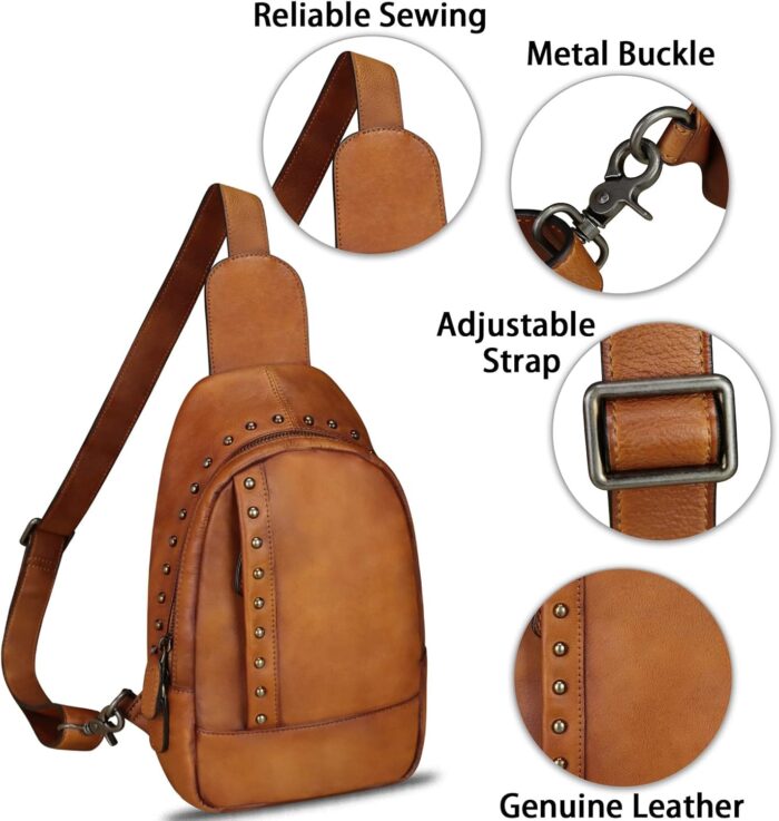 1747367935 ivtg genuine leather sling bag for women sling backpack chest shoulder hiking daypack vintage handmade casual crossbody purse.jpg