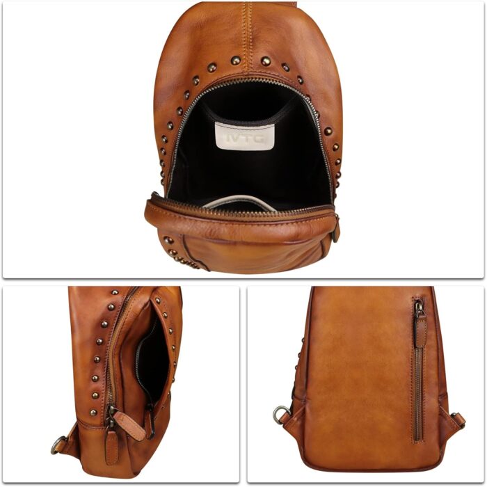1747367937 ivtg genuine leather sling bag for women sling backpack chest shoulder hiking daypack vintage handmade casual crossbody purse.jpg