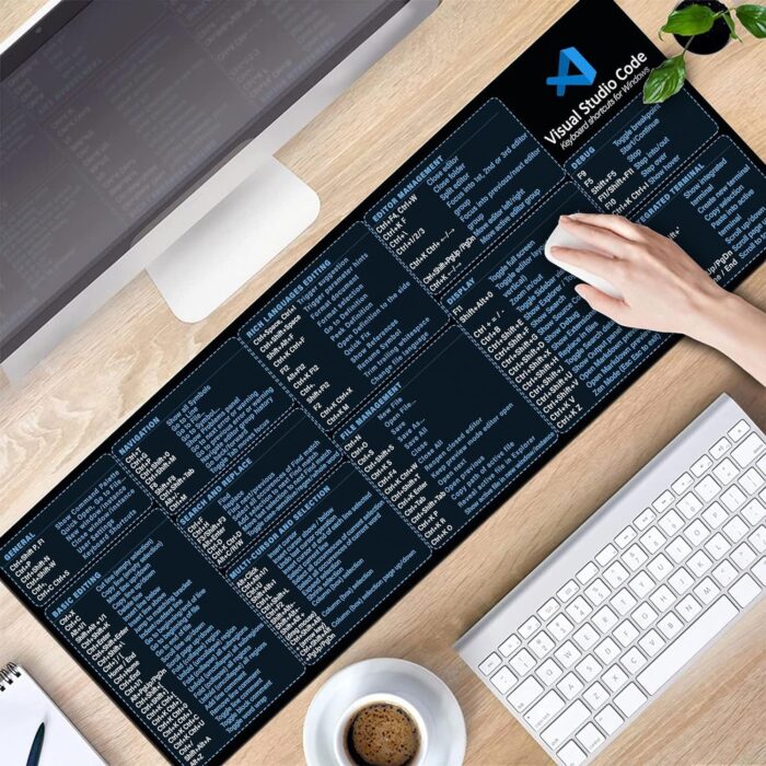 1747368540 visual studio code shortcuts mouse mat for designer quick reference guide cheats sheet mouse pad office supplies keyboard tips gifts for beginner photographers gifts mouse pad kmh.jpg