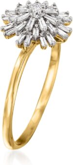 1747373597 ross simons 0.22 ct. t.w. baguette diamond starburst ring in 14kt yellow gold.jpg