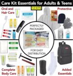 1747379599 45 piece camping backpack outdoor hygiene kit essentials individually wrapped personal hygiene kits for homeless men women 12 kits of 45 pieces.jpg