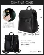 1747382970 leather diaper bag backpack with usb charging port changing pad stroller straps and bottle holder black olivia.jpg