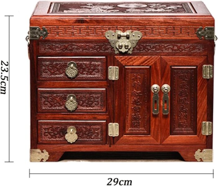 1747383171 jewelry box wooden jewelry box with lock large capacity jewelry case high end jewelry organizer box for women jewelry storage box gifts exquisite.jpg