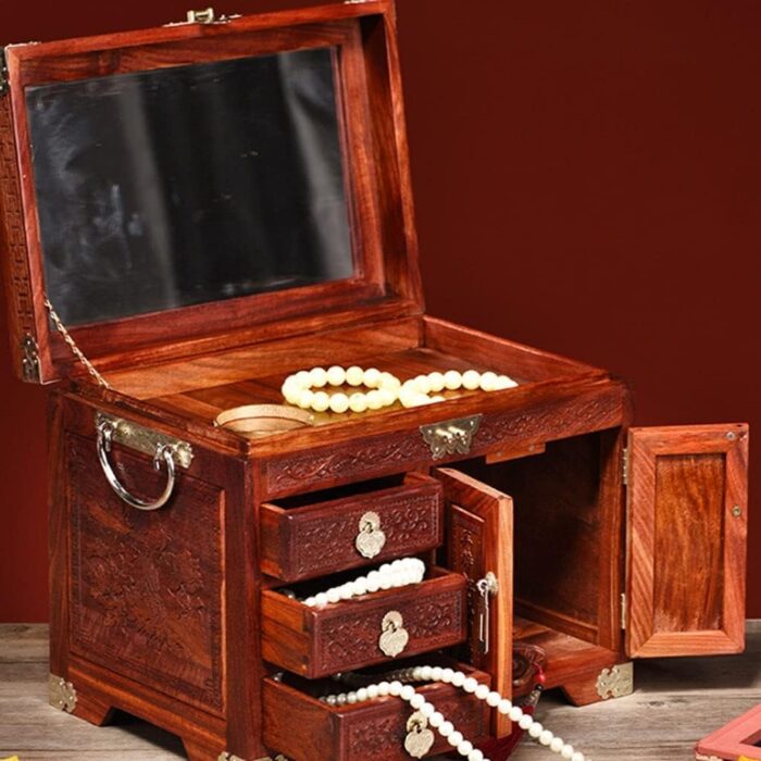 1747383172 jewelry box wooden jewelry box with lock large capacity jewelry case high end jewelry organizer box for women jewelry storage box gifts exquisite.jpg