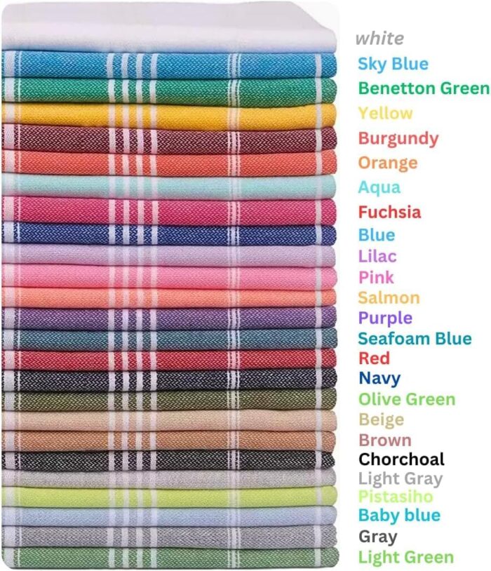 1747383238 havluland turkish beach towels oversized 100 cotton bulk large bath pool towel quick dry absorbent sand free light weight travel blanket summer essentials clearance set of 20.jpg