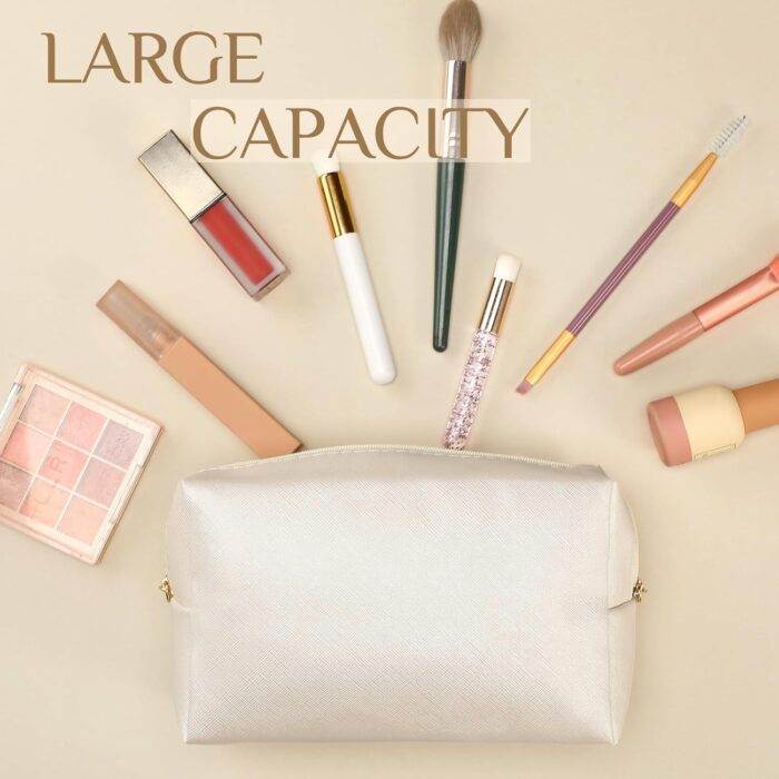 1747387651 cunno 100 pcs aesthetic makeup bags bulk pu leather cosmetic pouches diy toiletry bags preppy makeup pouch travel storage organizer for women travel party gift.jpg