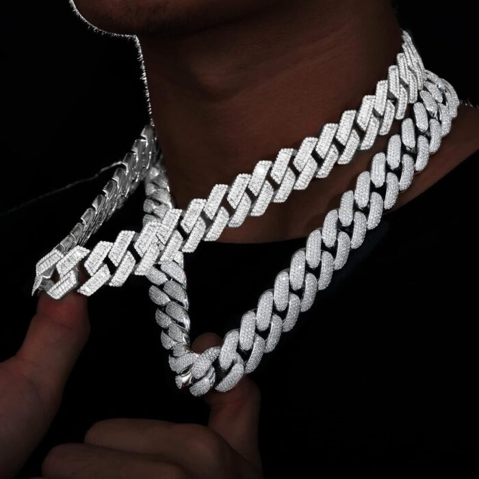 1747388740 20mm iced out cuban link chain 5a baguette cubic zirconia 18k white gold plated bling diamond chain hip hop rapper luxury cuban link necklace jewelry for men and women.jpg