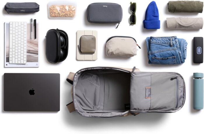 1747394988 bellroy transit workpack 26 liters laptops up to 16 tech accessories gym gear shoes water bottle daily essentials stone.jpg