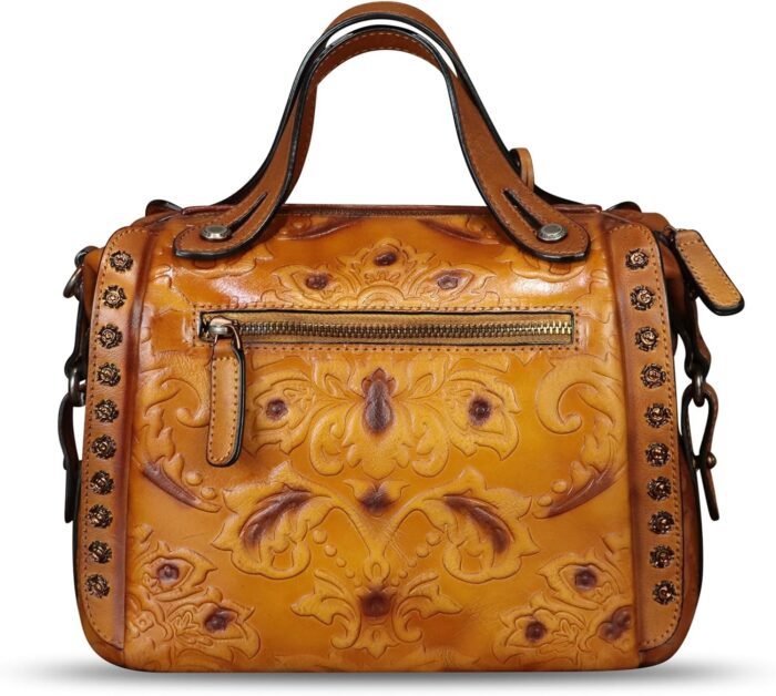 1747405442 genuine leather purses and handbags for women vintage embossed leather satchel bags shoulder bag crossbody with strap.jpg