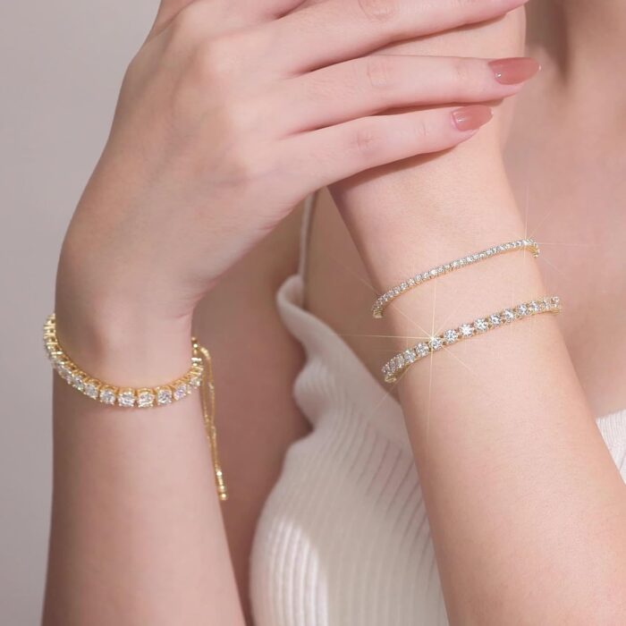 1747407760 4 carats 3mm moissanite bolo tennis braceletadjustable bolo simulated diamond bracelets18k yellow gold plated 925 sterling silverd color vvs1 round brilliant cutgifts for women.jpg