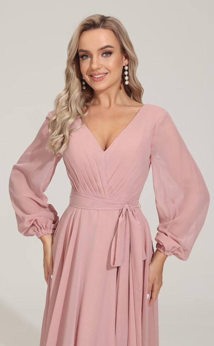 1747408264 long sleeve bridesmaid dress v neckes 2025 new chiffon wedding guest dresses formal evening dress for womenr16.jpg