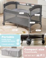 1747410134 4 in 1 baby bassinet bedside sleeper 4 functions crib playard portable changing table bassinet for newborn baby bedsaide bed wwheelsbrakes.jpg