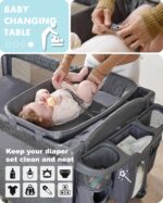 1747410136 4 in 1 baby bassinet bedside sleeper 4 functions crib playard portable changing table bassinet for newborn baby bedsaide bed wwheelsbrakes.jpg