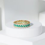 1747413690 certified lab grown emerald eternity band with moissanite aaaa quality emerald wedding band ideal for gift.jpg