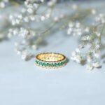 1747413692 certified lab grown emerald eternity band with moissanite aaaa quality emerald wedding band ideal for gift.jpg