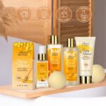 1747422370 bath body gift set luxury home spa bath gift basket honey almond scented bath set pamper gifts for women teens 15 pcs relaxing home spa kit with bubble bath bath salts body lotion.jpg