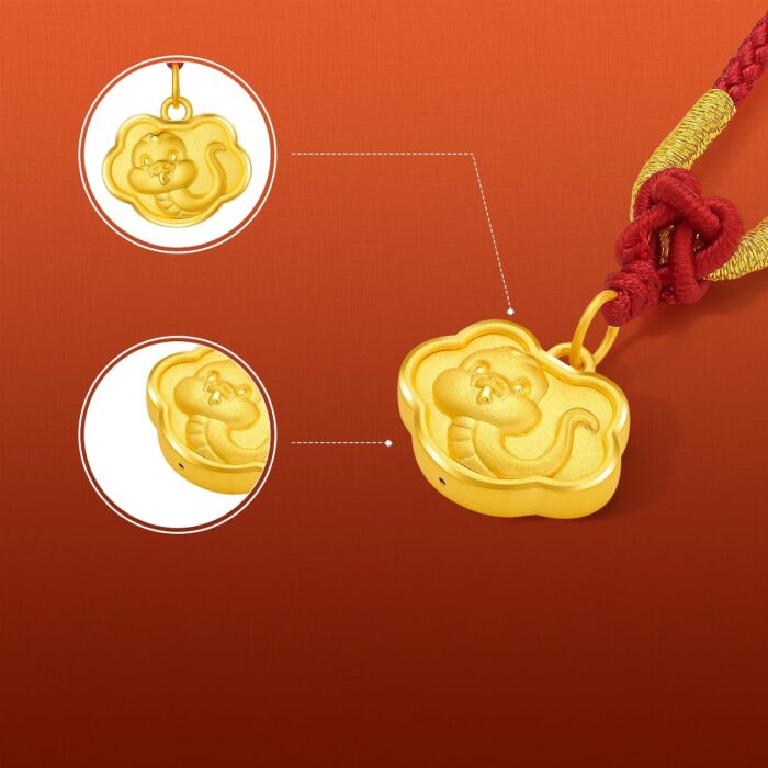1747422565 24k solid gold pendant snake necklace chinese zodiac pure gold cute animal jewelry red braided necklace for women mom birthday new year christmas 25.6 29.5.jpg