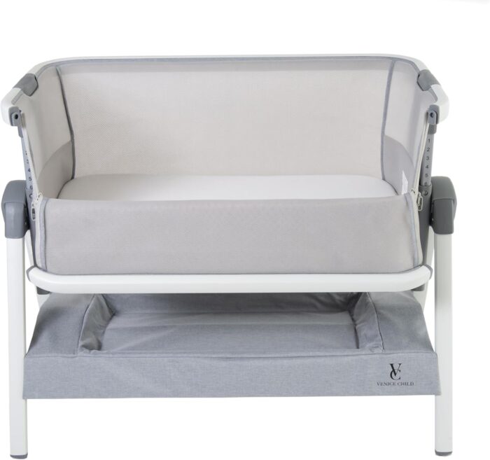 1747428647 venice child california dreaming bedside crib bassinet wtravel case bamboo bassinet sheet removable bamboo compressed cotton mattress height adjustable easy clean gray.jpg