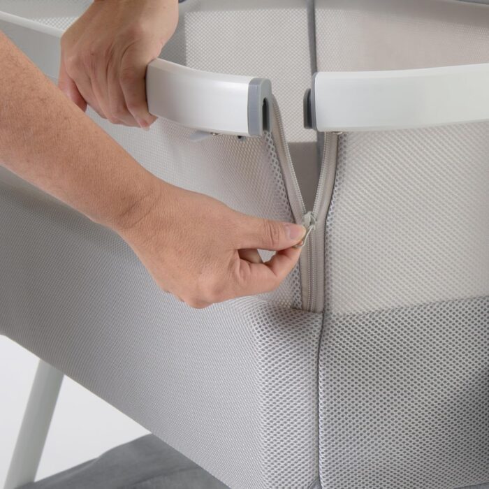 1747428652 venice child california dreaming bedside crib bassinet wtravel case bamboo bassinet sheet removable bamboo compressed cotton mattress height adjustable easy clean gray.jpg