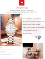 1747429849 olevs rose gold womens watches ceramic stainless steel band automatic mechanical watch waterproof luminous pointer calendar diamonds elegant watches for women redbluewhite dial no battery.jpg