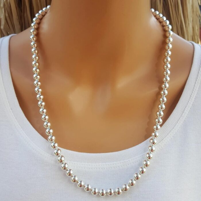 1747429917 sterling silver italian bead ball chain necklace handmade 5mm 6mm 16 24 inch womens jewelry.jpg