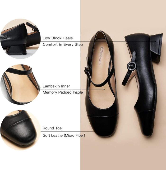 1747433934 c.paravano womens mary jane pumps low block heel ankle strap round toe comfortable dress shoes for workpartywedding formal events casual outfits.jpg