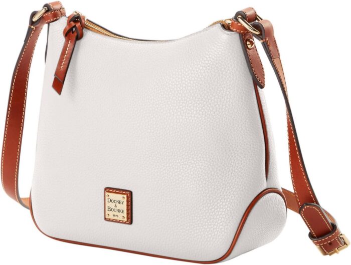 1747435108 dooney bourke womens crossbody hobo in pebble grain leather medium handbag with adjustable detachable shoulder strap.jpg