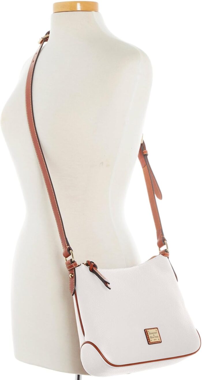 1747435113 dooney bourke womens crossbody hobo in pebble grain leather medium handbag with adjustable detachable shoulder strap.jpg