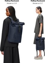 1747443358 rains rolltop rucksack backpack waterproof backpack for women and men rucksack for travel and work blue.jpg