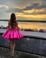 1747445145 homecoming dresses short prom dresses for teens 2025 sparkly satin sweetheart homecoming dress with bow pockets.jpg
