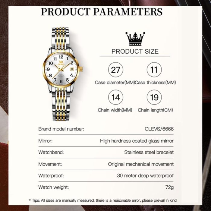 1747448316 olevs womens automatic watch premium small face diamond accented self winding watches for women fashion waterproof ladies dress watch.jpg